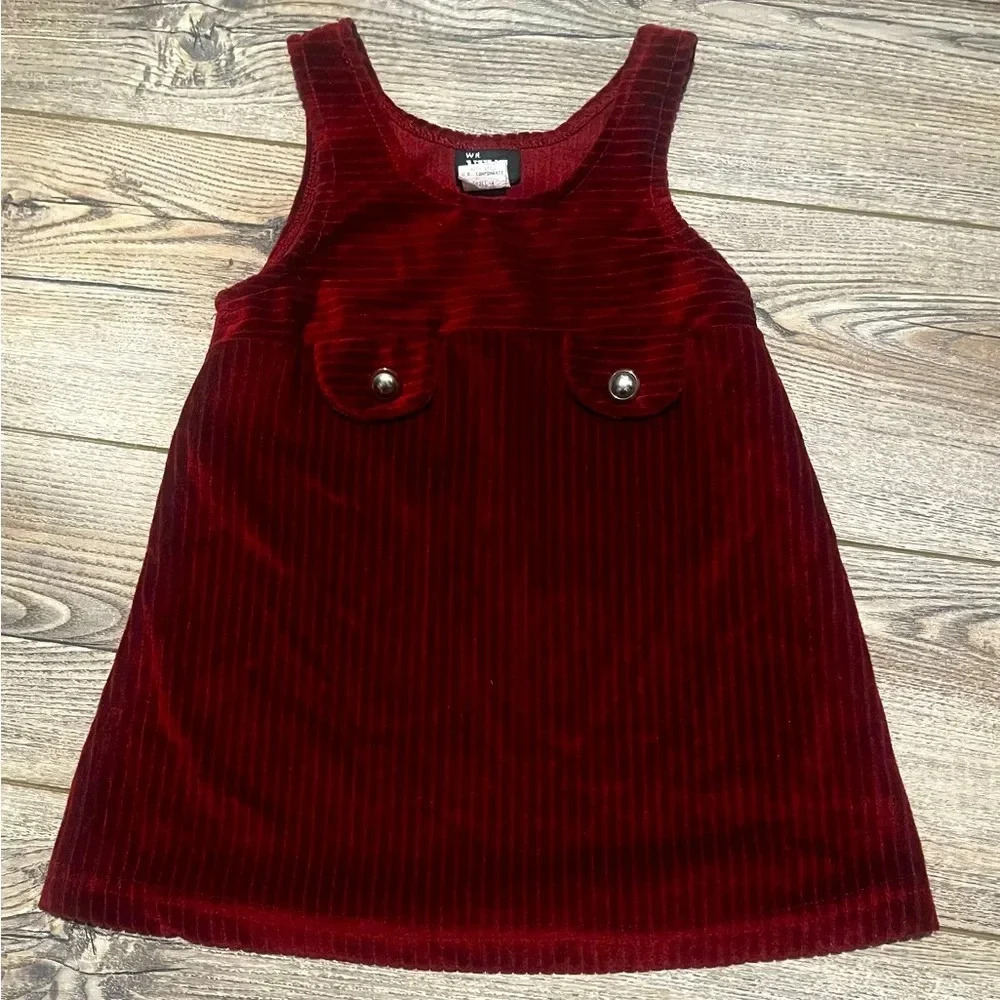 Girls dark red Next luxury dress size 4